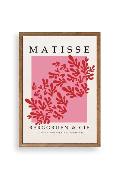 Çiçek Ahşap Çerçeveli Tablo 30 x 42 ürün görseli 1