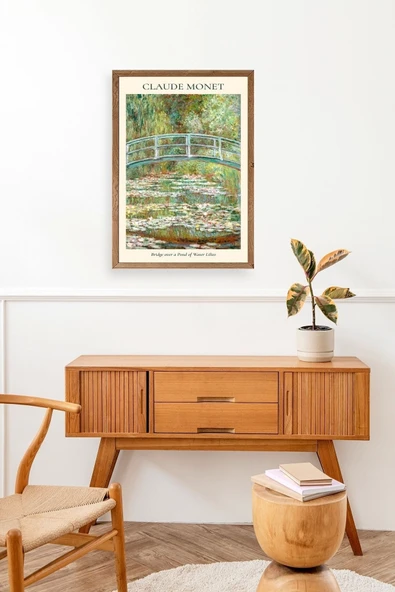 Claude Monet Ahşap Çerçeveli Tablo 30 x 42 - Resim 3