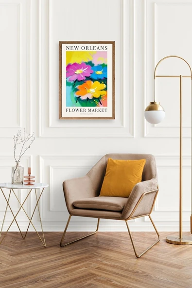 Çiçek Ahşap Çerçeveli Tablo 23 x 30 - Resim 2