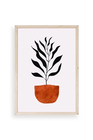 Saksı Ahşap Çerçeveli Tablo 23 x 30 ürün görseli 1