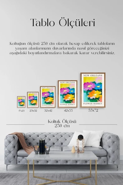 Çiçek Ahşap Çerçeveli Tablo 23 x 30 - Resim 5