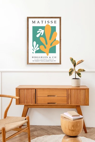 Soyut Ahşap Çerçeveli Tablo 50 x 70 - Resim 3