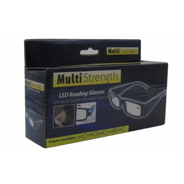 Dinlendirici LED Işıklı Okuma Gözlüğü - Resim 4