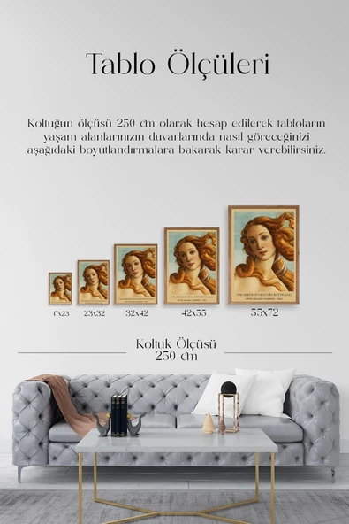 Kadın Ahşap Çerçeveli Tablo 17 x 23 - Resim 5