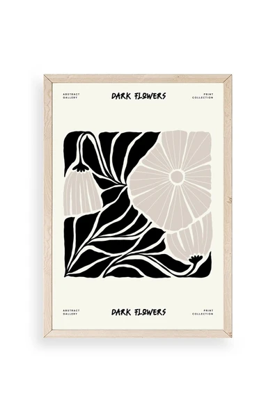 Çiçek Ahşap Çerçeveli Tablo 50 x 70 ürün görseli 1