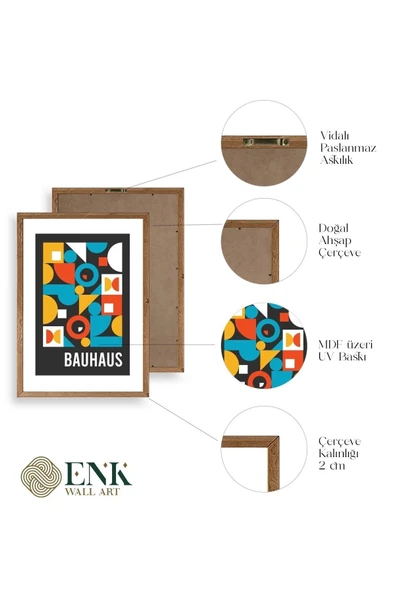 Modern Ahşap Çerçeveli Tablo 30 x 42 - Resim 4