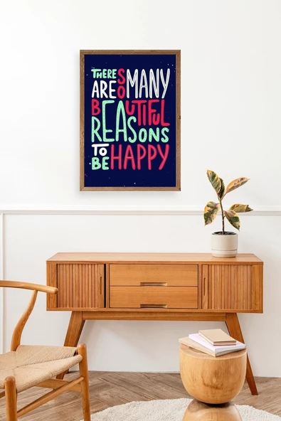 Motto Ahşap Çerçeveli Tablo 50 x 70 - Resim 3