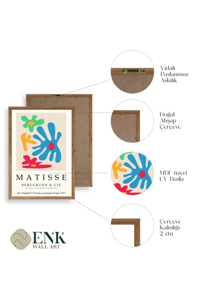 Modern Ahşap Çerçeveli Tablo 17 x 23 - Resim 4