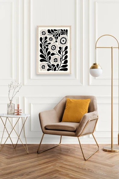 Çiçek Ahşap Çerçeveli Tablo 17 x 23 - Resim 2