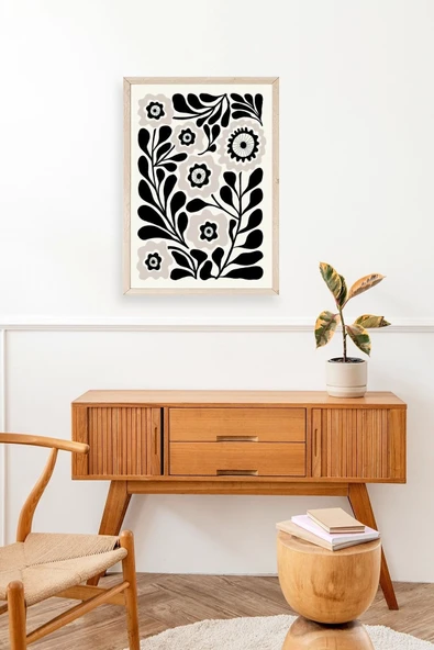 Çiçek Ahşap Çerçeveli Tablo 17 x 23 - Resim 3