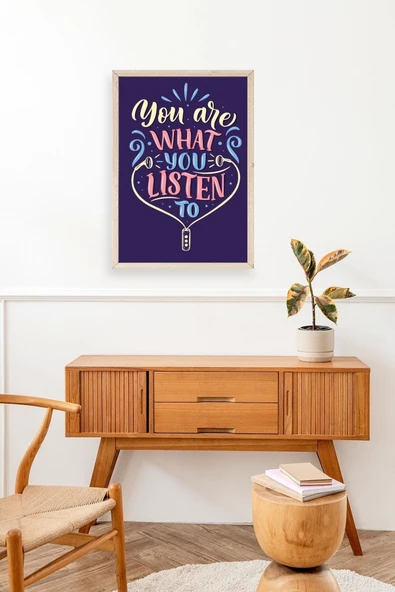 Motto Ahşap Çerçeveli Tablo 50 x 70 - Resim 3