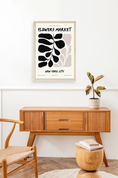 Yaprak Ahşap Çerçeveli Tablo 50 x 70 - Resim 3