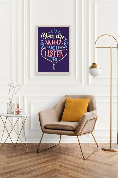 Motto Ahşap Çerçeveli Tablo 50 x 70 - Resim 2