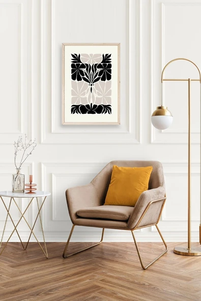 Çiçek Ahşap Çerçeveli Tablo 17 x 23 - Resim 2