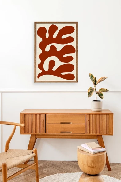 Soyut Ahşap Çerçeveli Tablo 23 x 30 - Resim 2