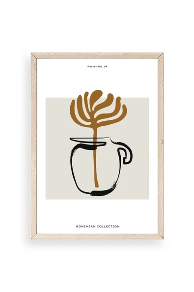 Kahve Ahşap Çerçeveli Tablo 17 x 23 ürün görseli 1