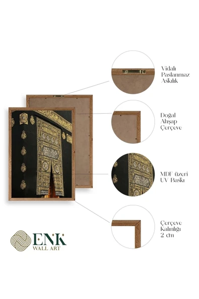 Kabe Ahşap Çerçeveli Tablo 17 x 23 - Resim 4