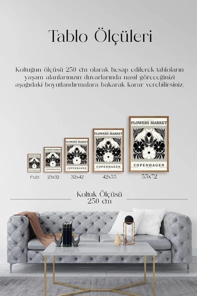 Çiçek Ahşap Çerçeveli Tablo 30 x 42 - Resim 5