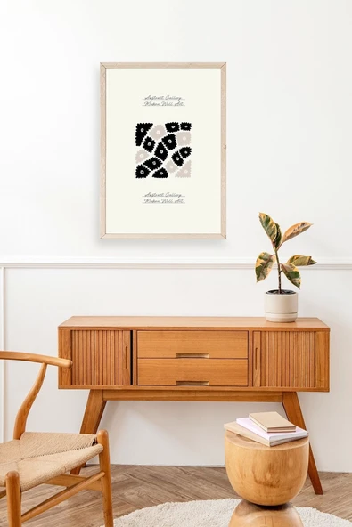 Çiçek Ahşap Çerçeveli Tablo 30 x 42 - Resim 3