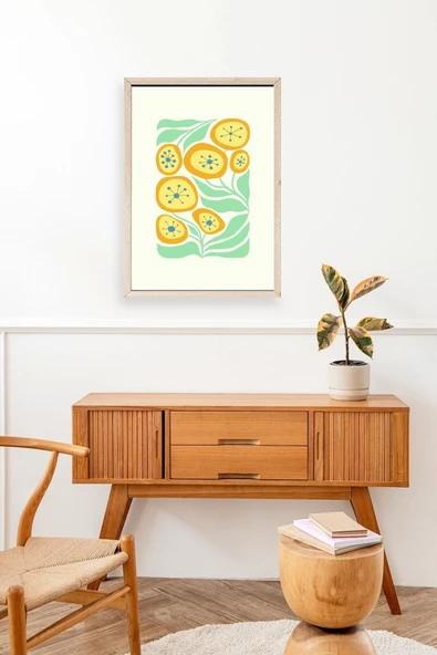 Çiçek Ahşap Çerçeveli Tablo 17 x 23 - Resim 3