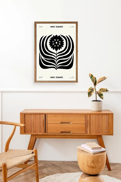 Soyut Ahşap Çerçeveli Tablo 50 x 70 - Resim 3