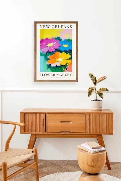 Çiçek Ahşap Çerçeveli Tablo 23 x 30 - Resim 3