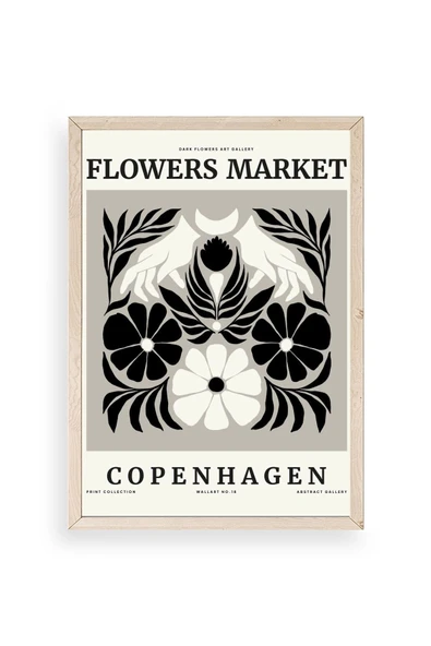 Çiçek Ahşap Çerçeveli Tablo 30 x 42 ürün görseli 1