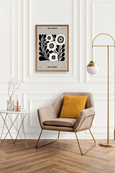 Çiçek Ahşap Çerçeveli Tablo 23 x 30 - Resim 2