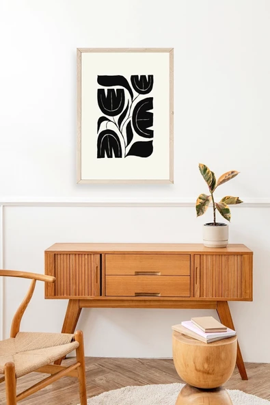 Çiçek Ahşap Çerçeveli Tablo 50 x 70 - Resim 3