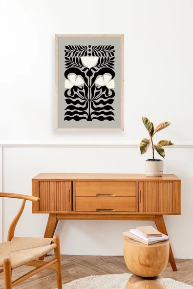 Çiçek Ahşap Çerçeveli Tablo 23 x 30 - Resim 3