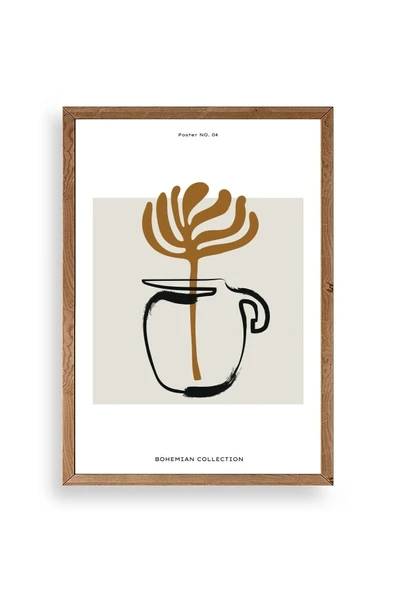 Kahve Ahşap Çerçeveli Tablo 23 x 30 ürün görseli 1