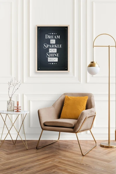 Motto Ahşap Çerçeveli Tablo 23 x 30 - Resim 2