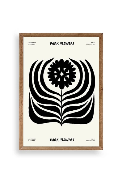 Soyut Ahşap Çerçeveli Tablo 50 x 70 ürün görseli 1