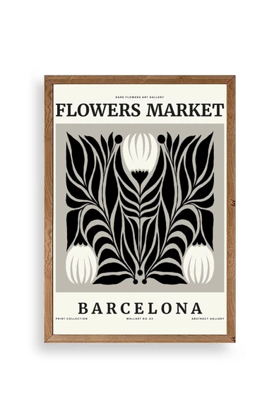 Çiçek Ahşap Çerçeveli Tablo 17 x 23 ürün görseli 1