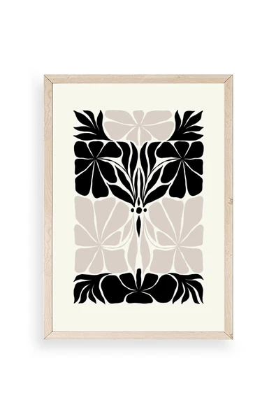 Çiçek Ahşap Çerçeveli Tablo 17 x 23 ürün görseli 1