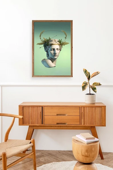 Heykel Ahşap Çerçeveli Tablo 23 x 30 - Resim 3