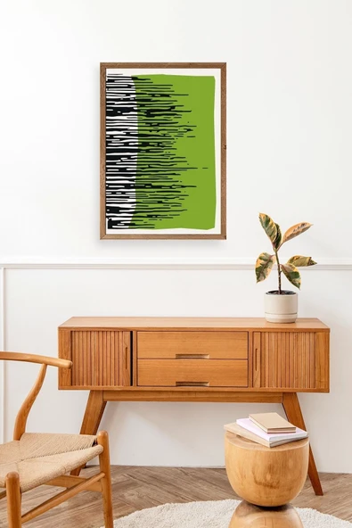 Modern Ahşap Çerçeveli Tablo 17 x 23 - Resim 3