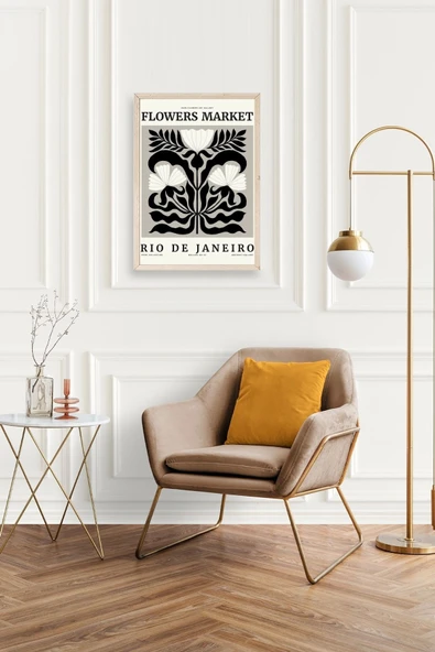 Çiçek Ahşap Çerçeveli Tablo 23 x 30 - Resim 2