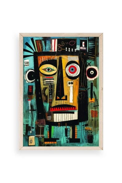 Soyut Ahşap Çerçeveli Tablo 17 x 23 ürün görseli 1