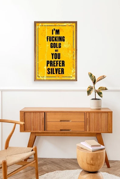 Motto Ahşap Çerçeveli Tablo 30 x 42 - Resim 3