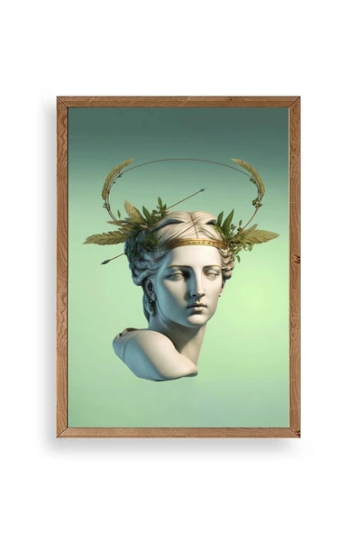 Heykel Ahşap Çerçeveli Tablo 23 x 30 ürün görseli 1