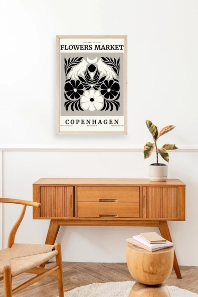 Çiçek Ahşap Çerçeveli Tablo 30 x 42 - Resim 3