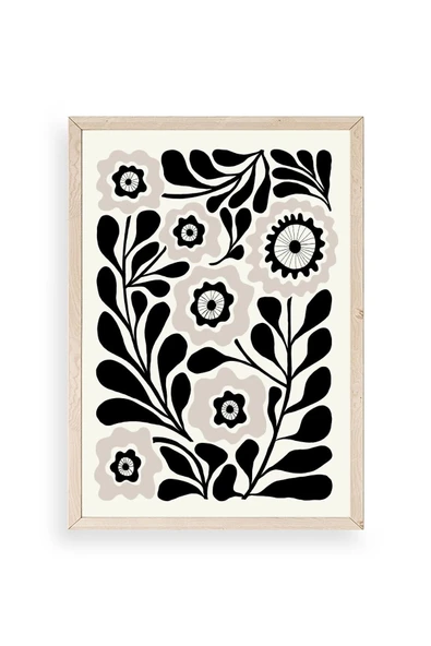 Çiçek Ahşap Çerçeveli Tablo 17 x 23 ürün görseli 1