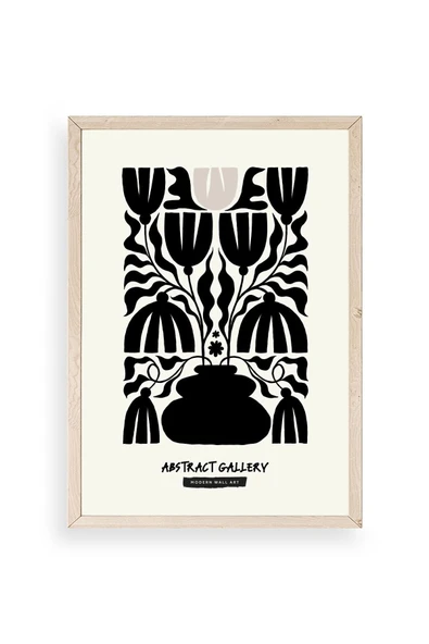 Çiçek Ahşap Çerçeveli Tablo 50 x 70 ürün görseli 1