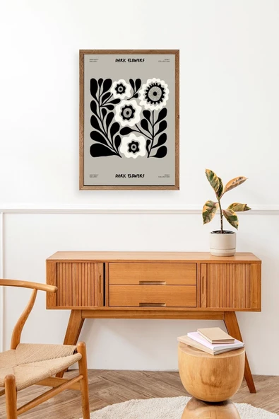 Çiçek Ahşap Çerçeveli Tablo 23 x 30 - Resim 3