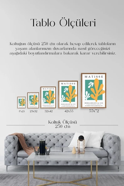 Soyut Ahşap Çerçeveli Tablo 50 x 70 - Resim 5