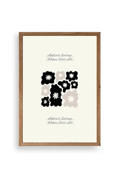 Çiçekler Ahşap Çerçeveli Tablo 23 x 30 ürün görseli 1