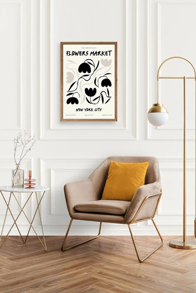 Çiçek Ahşap Çerçeveli Tablo 17 x 23 - Resim 2