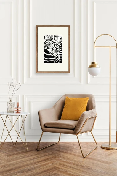 Çiçek Ahşap Çerçeveli Tablo 50 x 70 - Resim 2