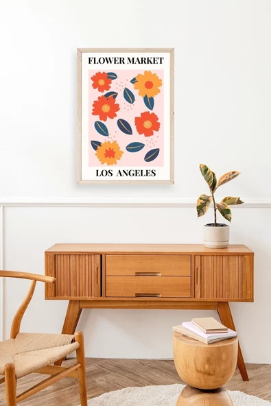 Çiçek Ahşap Çerçeveli Tablo 23 x 30 - Resim 3